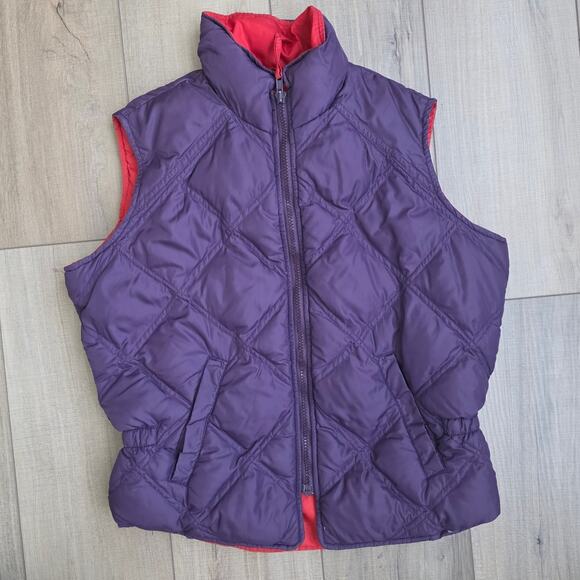 Eddie Bauer Jackets & Blazers - Eddie Bauer Purple Goose Down Quilted Puffer Vest Women Sz S Petite